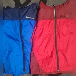 2 boys Columbia rain jackets